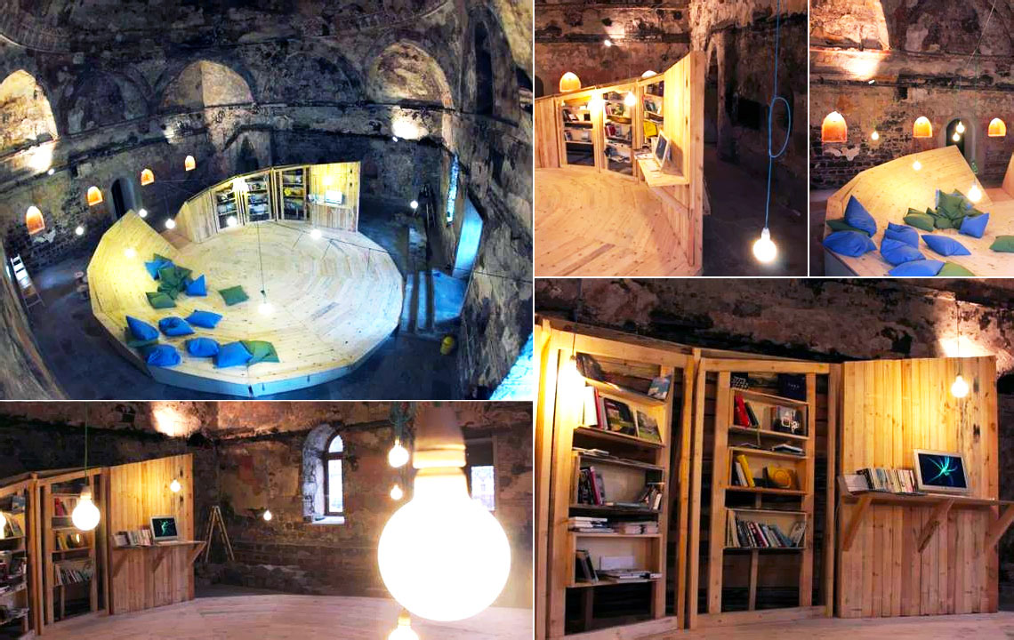 Необычная библиотека в Кардиффе