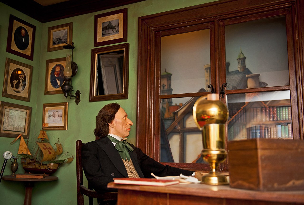 Музей Андерсена, зал Нюхавн. Рабочий кабинет Андерсена.