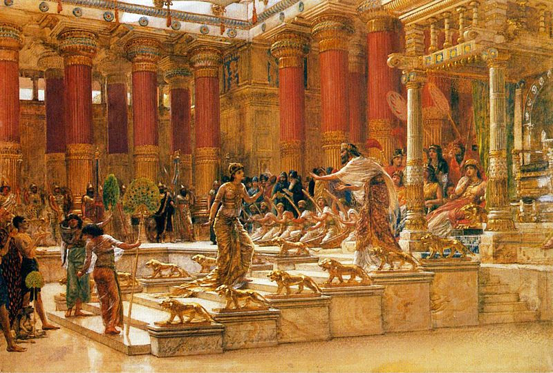 Прибытие царицы Савской ко двору Соломона. Картина Э. Пойнтера. 1890 г.