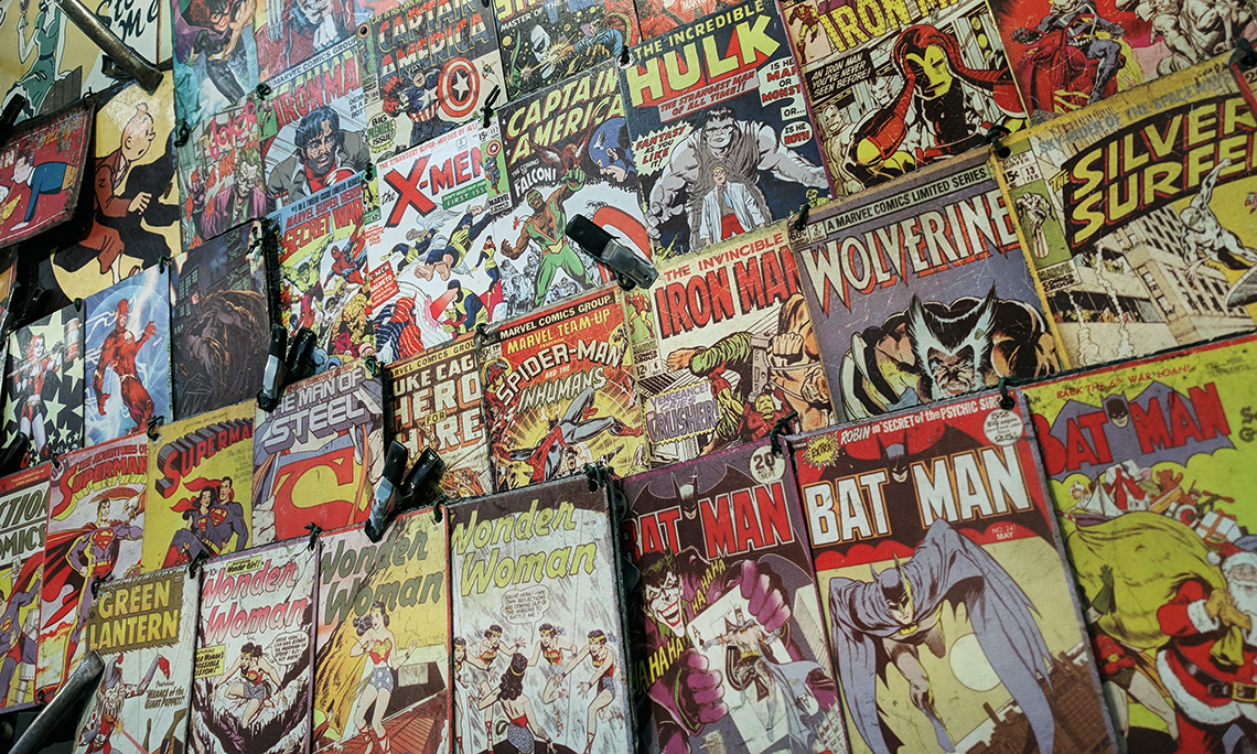 Большой популярностью стали пользоваться именно супергерои