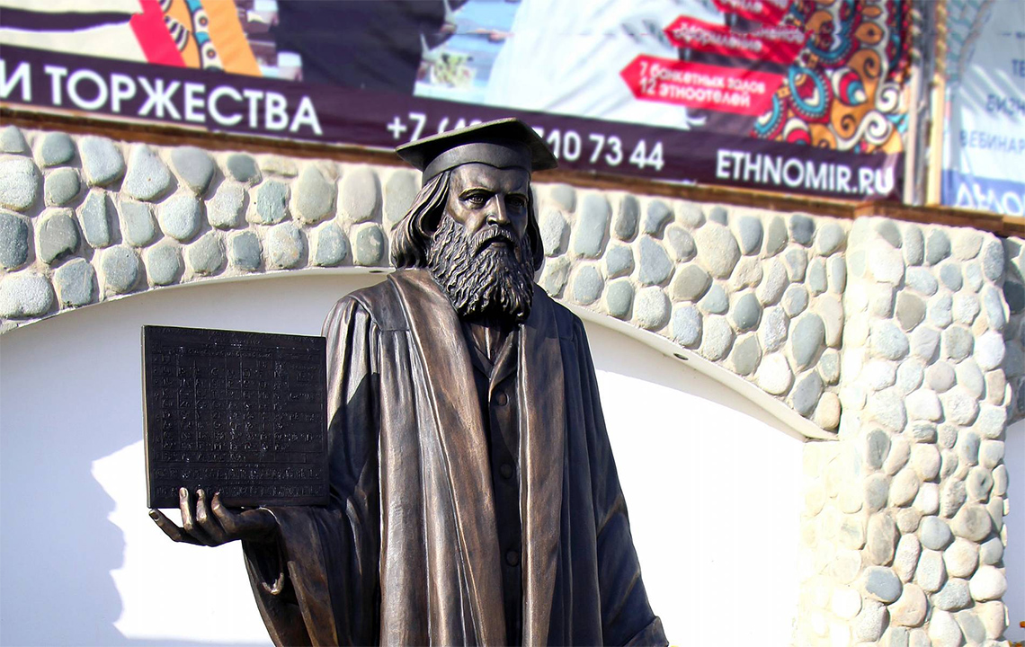 Памятник Менделееву в ЭТНОМИРе Памятник Менделееву в ЭТНОМИРе