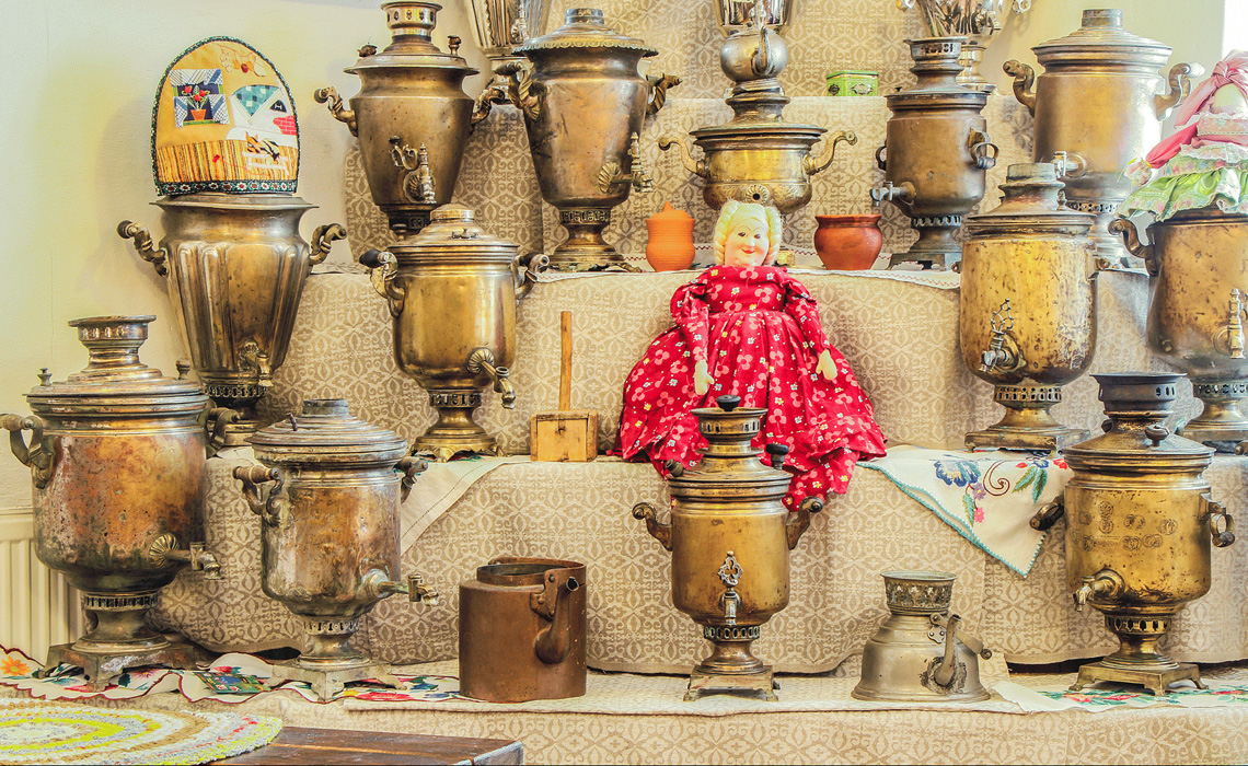 Выставка русских самоваров