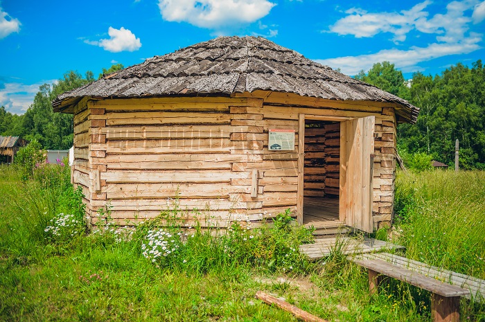 Хакасская срубная юрта в ЭТНОМИРе