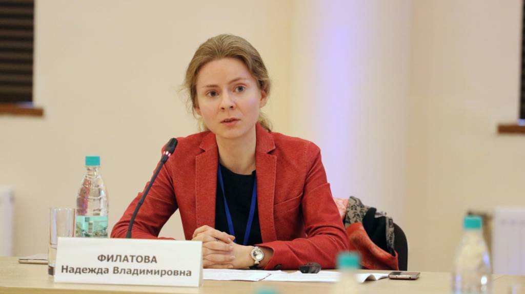 Руководитель Центра всемирного наследия и международного сотрудничества Российского научно-исследовательского института культурного и природного наследия имени Д. С. Лихачёва Н. В. Филатова